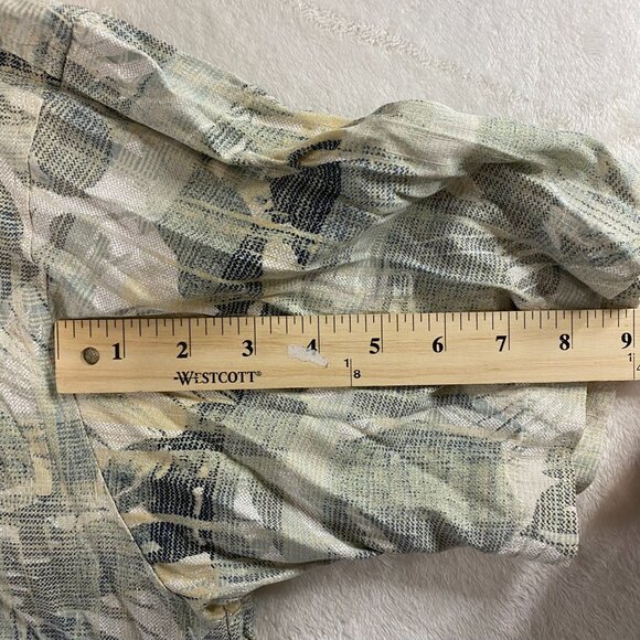 Izod Golf Mens Green Short Sleeve Hawaiian Washable Silk Button Up Shirt Size L - Picture 8 of 8